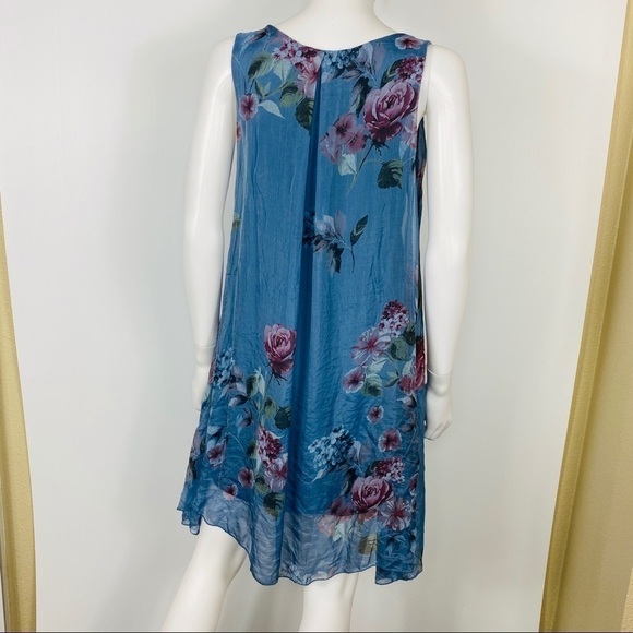 Made in Italy Size M Floral Dress - Picture 3 of 7